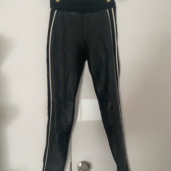 Sandro Leather Paneled legging - Picture 3 of 6